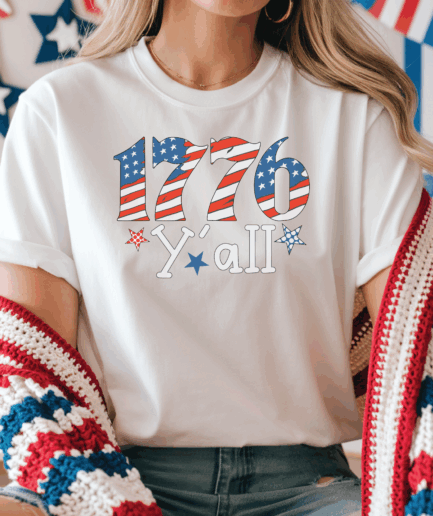 1776 Y’all Tee – Patriotic Southern Style
