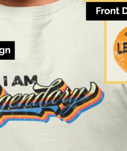 COL tee design close-up