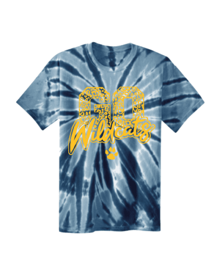 Go Wildcats Tie Dye T-shirt