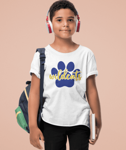 Wildcats Paw Cursive