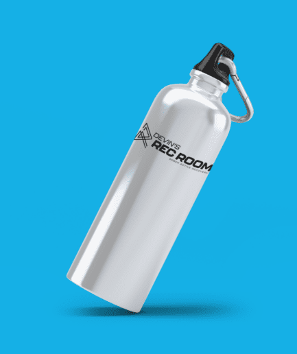 Devin's Rec Room Engraved Water Bottle $35