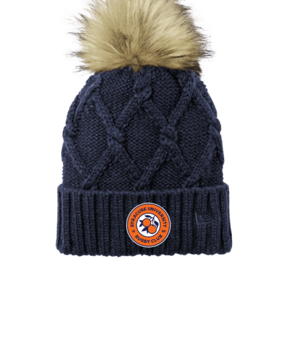 Syracuse Silicone Patch Pom Cuffed Beanie $33